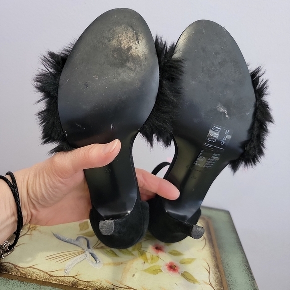 & Other Stories Faux Fur Sandal  Stiletto - Picture 4 of 7